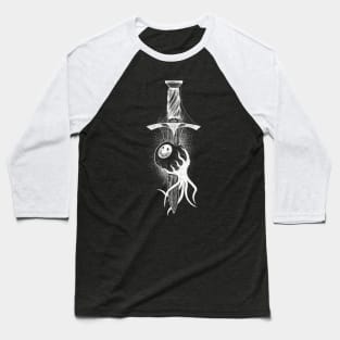 Dagger and Eye (white version) Baseball T-Shirt